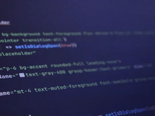 Computerbildschirm mit Code