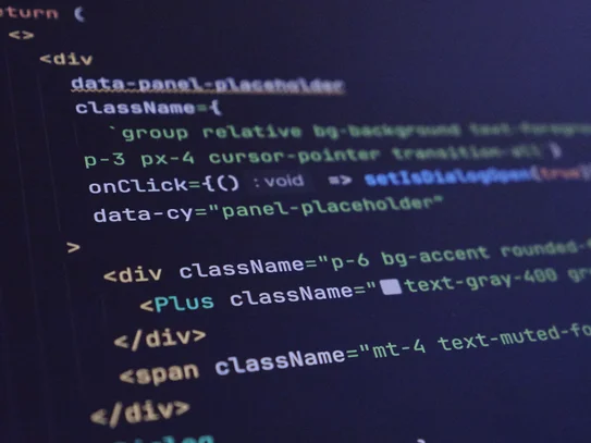 Computerbildschirm mit Code