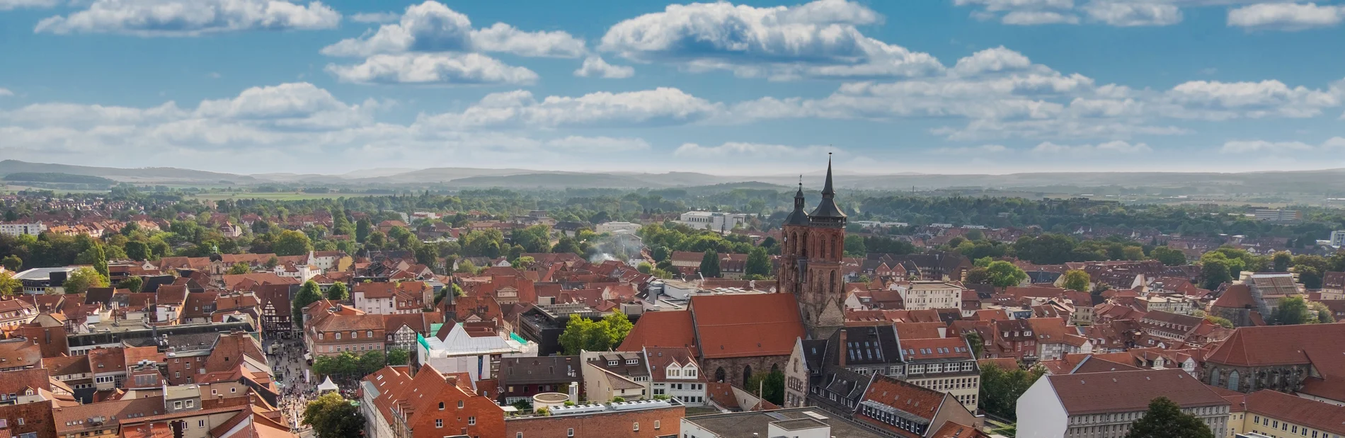 Blick über die Innenstadt von Göttingen