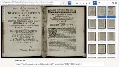 Screenshot des TIFY-Dokumentbetrachters