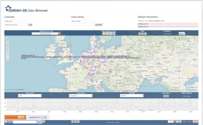 Screenshot des DARIAH-Geo-Browsers
